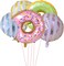 6PCS Big Donut Foil Balloons Large Mylar Doughnut Balloons for Birthday Party Wedding Decoration Baby Shower Donut Time